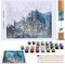 DIY Paint by Numbers Kit for Adults – Unframed Canvas “Moonrise Song” 16x20 Inch, Acrylic Paint Set, 4 Brushes & Tabletop Easel, Beginner to Advanced